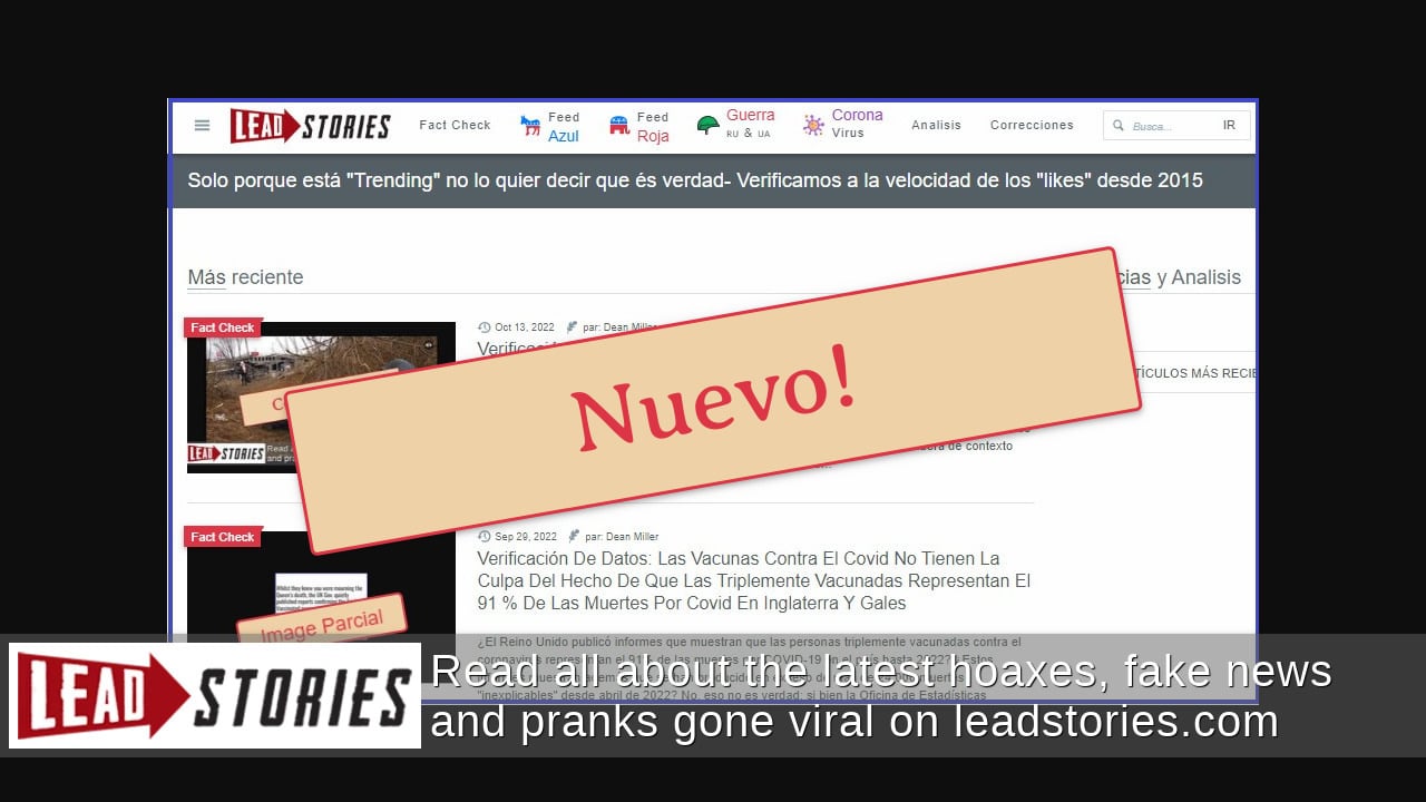 Lead Stories Lanza Sitio De Verificación De Hechos En Español, Centrado En La Desinformación En EE. UU.