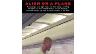 Verificación de Datos: Un hombre NO vio a un extraterrestre en un vuelo procedente de Croacia