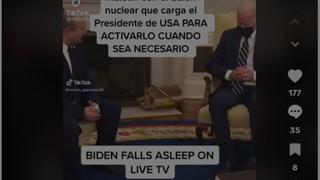 Verificación de Datos: Este Vídeo no Representa a Biden Durmiendo en una Reunión con el Actual Primer Ministro de Israel