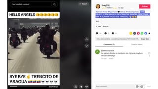 Verificación de Datos: Video No Muestra A Hell's Angels Y Mongols En Camino A Colorado Para Enfrentar Al Tren De Aragua