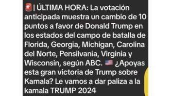 Verificación de Datos: ABC No ha Reportado Aumento de 10 Puntos para Trump -- Estados Pendulares en Empate