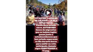 Verificación de Datos: Video en Pensilvania No es de Supuestos Votantes Ilegales Colándose en Fila para Votar