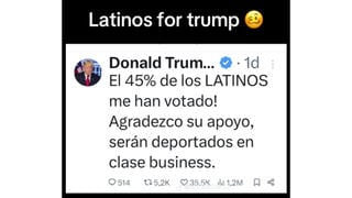 Verificación de Datos: Trump No Promete Deportar a sus Votantes Latinos en Clase Ejecutiva -- Es Parodia