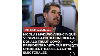 Verificación de Datos: Nicolás Maduro Felicita al Pueblo Estadounidense y Reconoce como Presidente Electo a Trump -- NO Hay Evidencia de lo Contrario