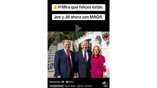 Verificación de Datos: El Presidente Joe Biden y la Primera Dama Jill Biden No han Demostrado su Apoyo a MAGA -- Foto es Parte de Visita Tradicional