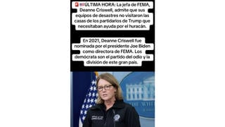 Verificación de Datos: Administradora de FEMA Admite Aunque se Evadieron 20 Casas de Seguidores de Trump, Eso No Corresponde a Política de la Entidad