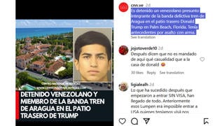 Verificación de Datos: Miembro del Tren de Aragua No Fue Arrestado en el Patio de Trump -- Solo en la Misma Ciudad