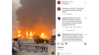 Verificación de Datos: Video Viral de Ataque Israelí a Infraestructura Hutí en Yemen es de un Ataque Anterior -- Julio no Diciembre 2024