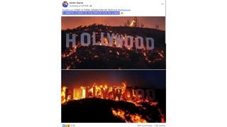 Verificación de Datos: El Icónico Letrero de Hollywood No se ha Quemado en los Incendios de California -- Organización a su Cuidado Confirmó 