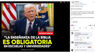 Verificación de Datos: El Presidente Trump No ha Declarado Enseñanza de la Biblia en Colegios y Universidades