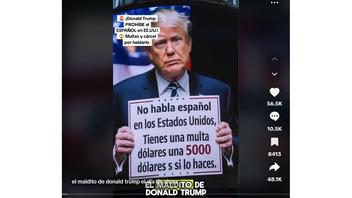 Verificación de Datos: Trump No ha Prohibido el Español en EE. UU.-- Orden Ejecutiva Declara el Inglés como Idioma Oficial pero no Prohíbe Otros Idiomas