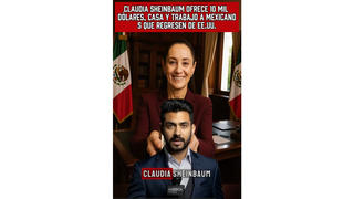 Verificación de Datos: Presidenta Sheinbaum No ha Ofrecido 10 Mil Dólares a Migrantes Connacionales que Regresen a México