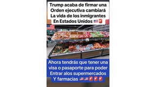 Verificación de Datos: No Existe Nueva Ley del Presidente Trump que Exija Pruebas de Ciudadanía para Comprar en Supermercados y Farmacias