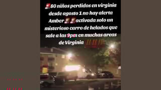 Verificación de Datos: Camiones de Helados en Virginia No Están Vinculados con Supuesta Desaparición Masiva de Menores - No Hay Evidencia de Secuestro