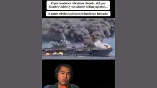 Verificación de Datos: Video NO Muestra al USS Abraham Lincoln en Llamas Tras Ataque Iraní -- EE.UU. Niega el Ataque