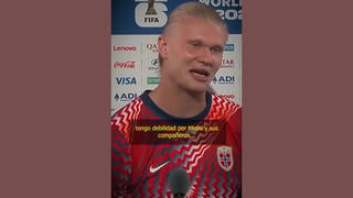 Verificación de Datos: Video NO Muestra a Haaland Diciendo que Apoyará a Argentina Sobre Inglaterra en el Mundial -- Subtítulos Falsos