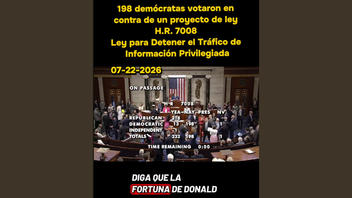 Verificación de Datos: Demócratas Votaron Contra Proyecto de Ley que Prohíbe a Congresistas Negociar Acciones Bursátiles -- Pero También Contenía Requisito de ID para Votar